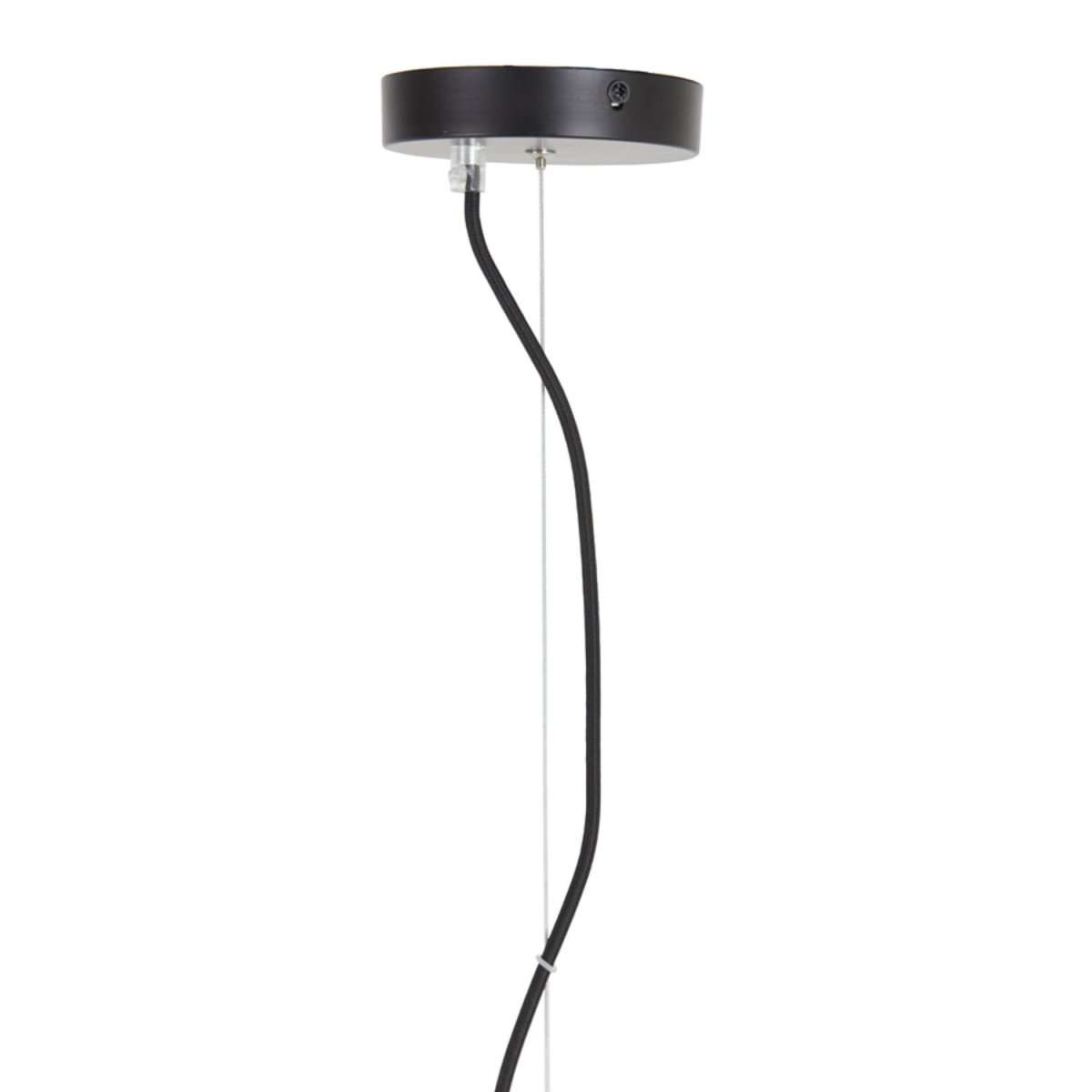 Misty Ø45 Brun Taklampe Fra Light & Living - Misty er en stilig taklampe med brunt glass og mattsvarte detaljer.