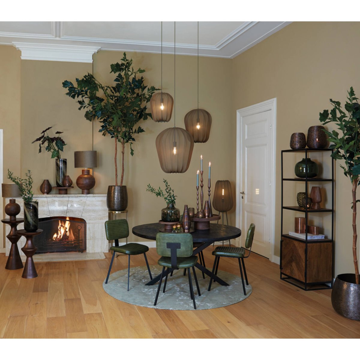 Plumeria Ø50 Mørk grønn Taklampe Fra Light & Living - 