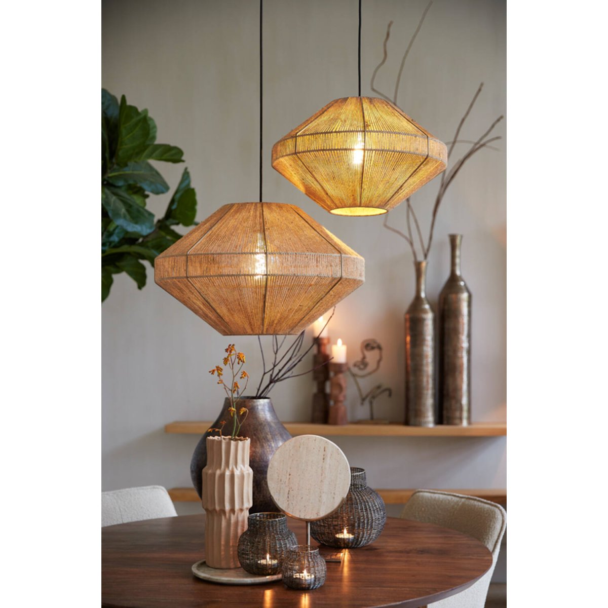 Mallow Ø50 Natur Taklampe Fra Light & Living - 