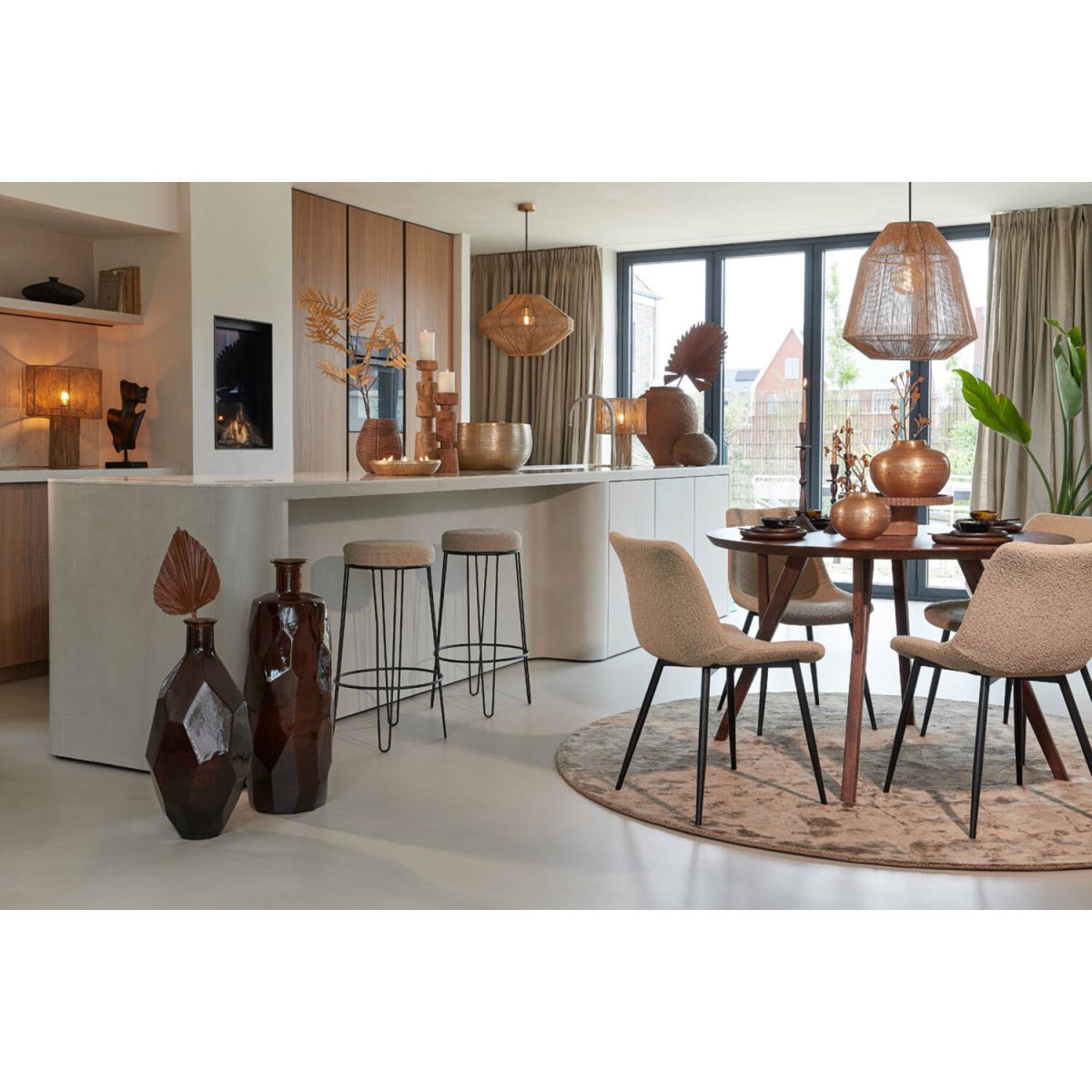 Malva Ø60 Natur Taklampe Fra Light & Living - 