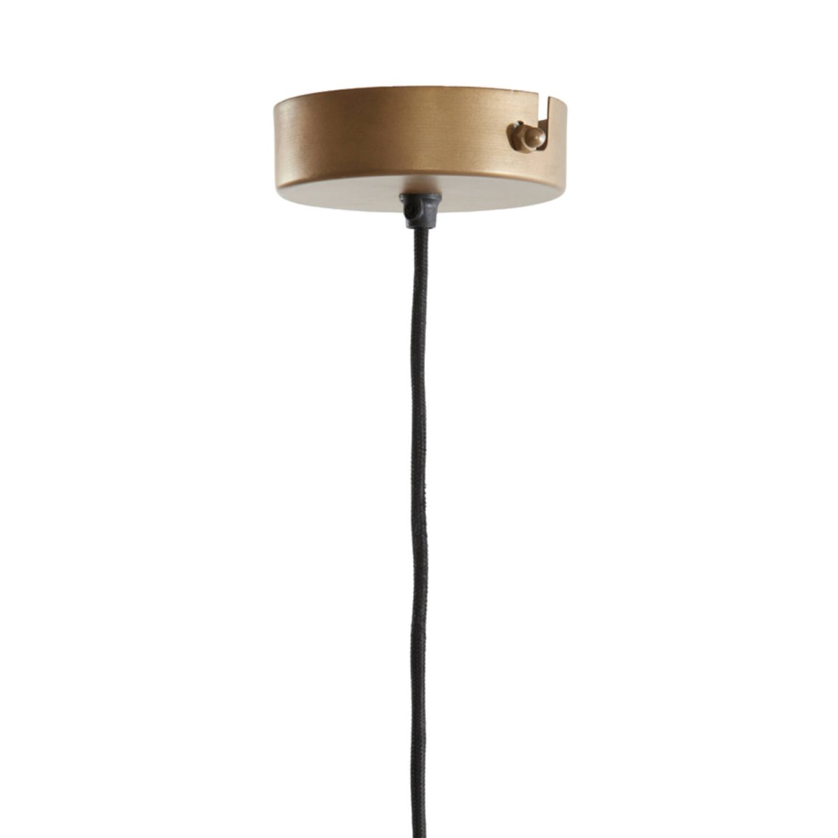 Fodara Ø60 Natur Taklampe Fra Light & Living - Skjermen er pakket inn i tvunnet jutetråd, noe som skaper et lett og luftig utseende.