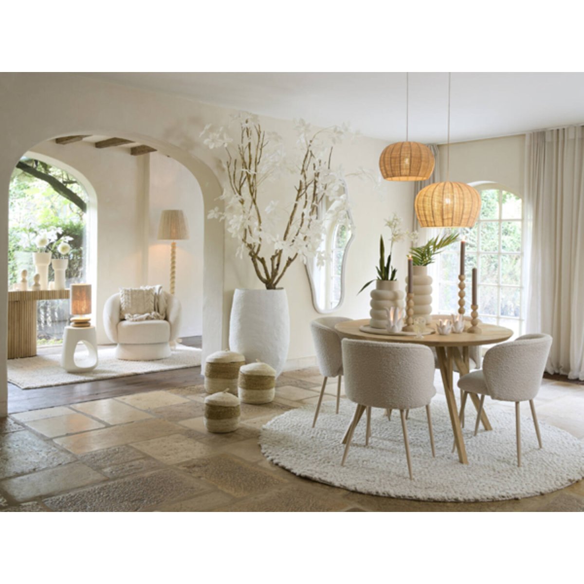 Rafella Ø50 Natur Taklampe Fra Light & Living - 