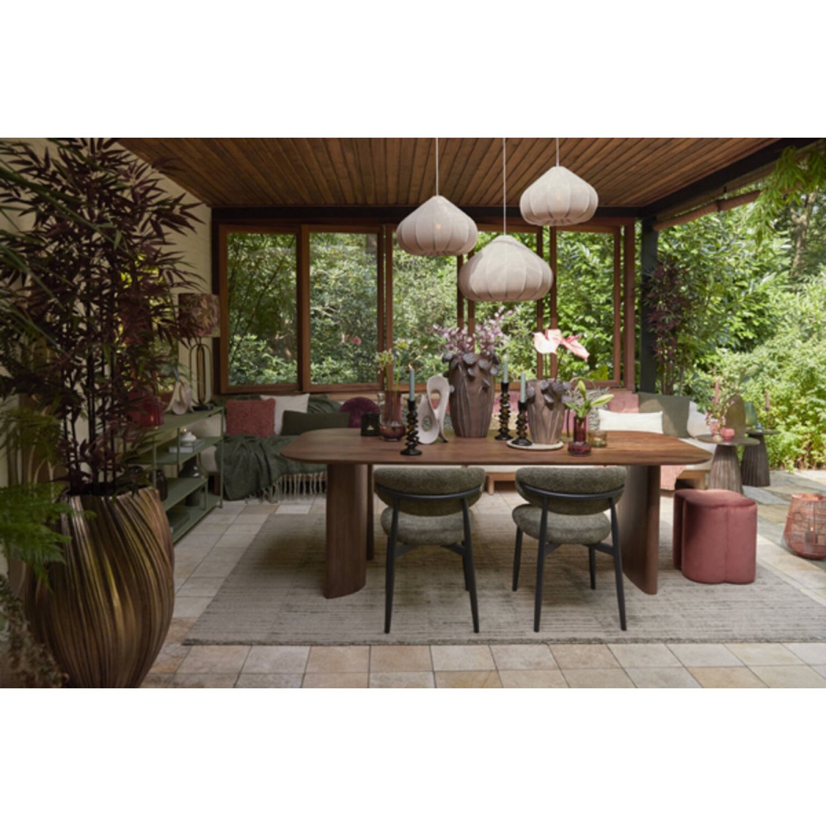 Zubeda Ø50 Brun Taklampe Fra Light & Living - Zubeda er en stilig pendellampe med en naturlig brun linskjerm.