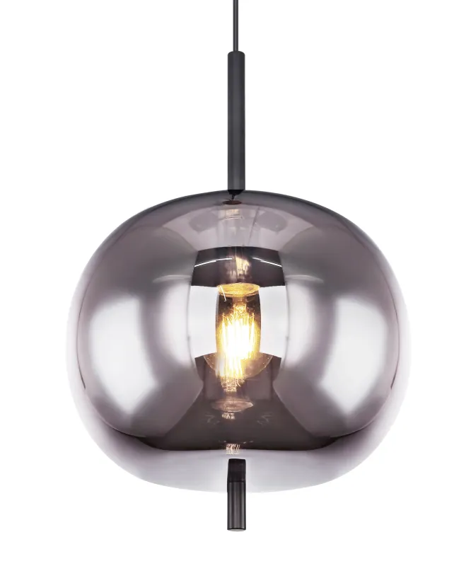 Blacky Ø30 Svart Taklampe Fra Globo Lighting - Blacky &auml;r en stilren armatur som skapar en st&auml;mningsfull och elegant belysning i ditt hem,&nbsp;perfekt i vardagsrum eller matsal.