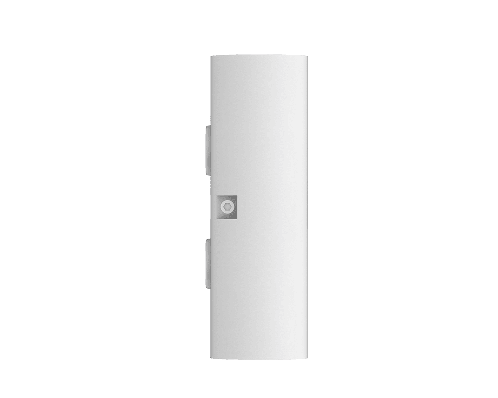 Illusion plan II Hvit utendørslampe Fra Westal - Drivenheten er integrert i armaturen, og baksiden har to inn- og utganger og hurtigkoblingsterminal for enkel montering.