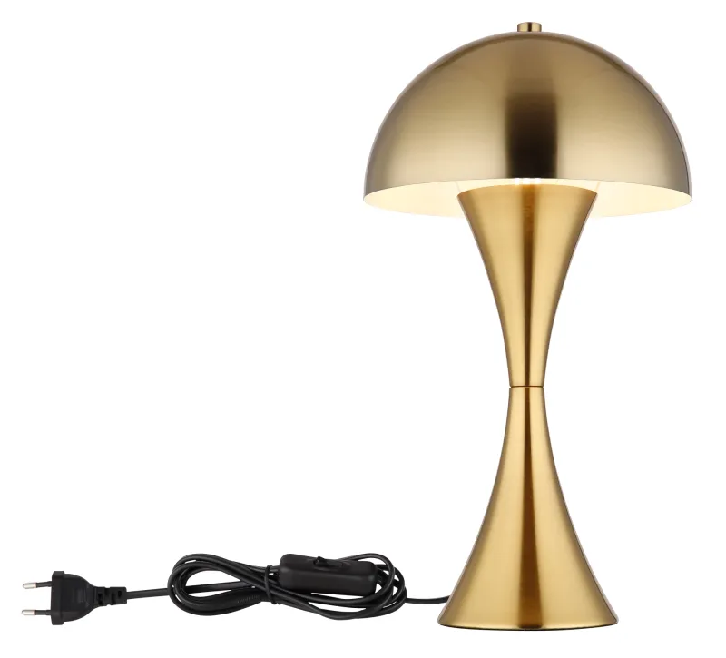 Dima 36cm Gull bordlampe Fra Globo Lighting - Perfekt f&ouml;r moderna milj&ouml;er, d&auml;r den ger en sofistikerad touch samtidigt som den sprider behagligt ljus.