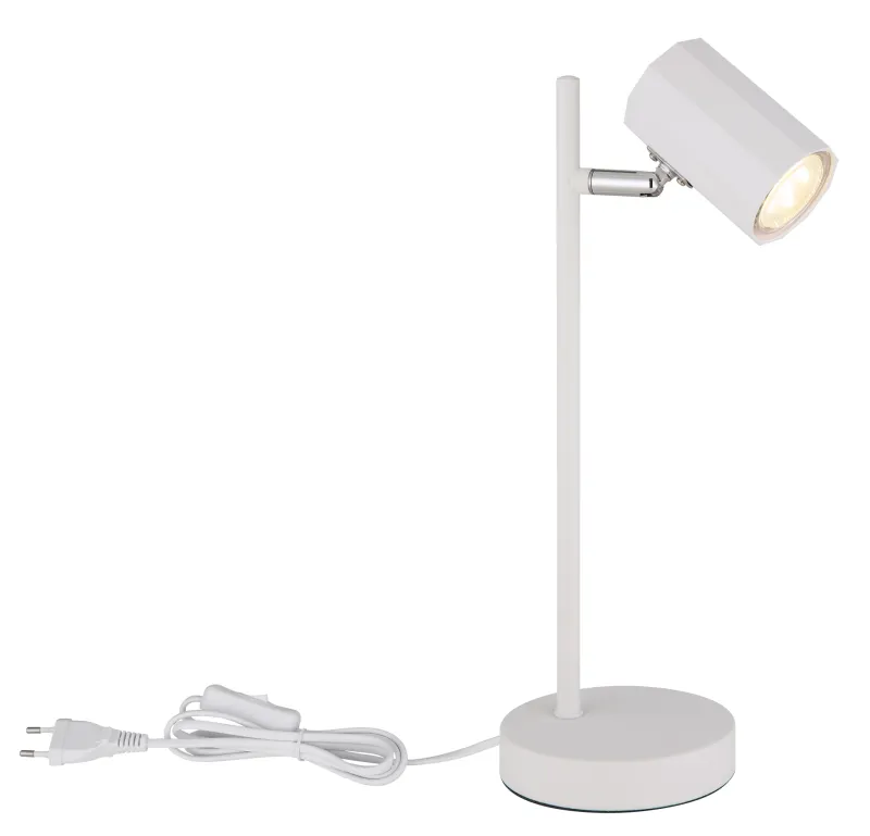 James 35cm Hvit skrivebordslampe Fra Globo Lighting - James &auml;r en modern och funktionell bordslampa som imponerar b&aring;de estetiskt och tekniskt.