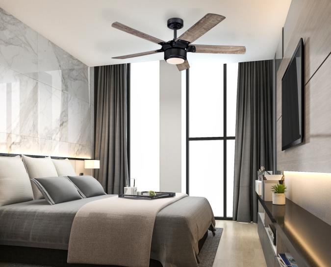 Morris Ø132 Svart Fra Westinghouse - Morris-viften med sitt lydnivå på 48 db anbefales i rom opp til 20 kvadratmeter og har reversfunksjon som gjør at den kan kjøle seg på; sommeren og resirkulere varm luft om vinteren.