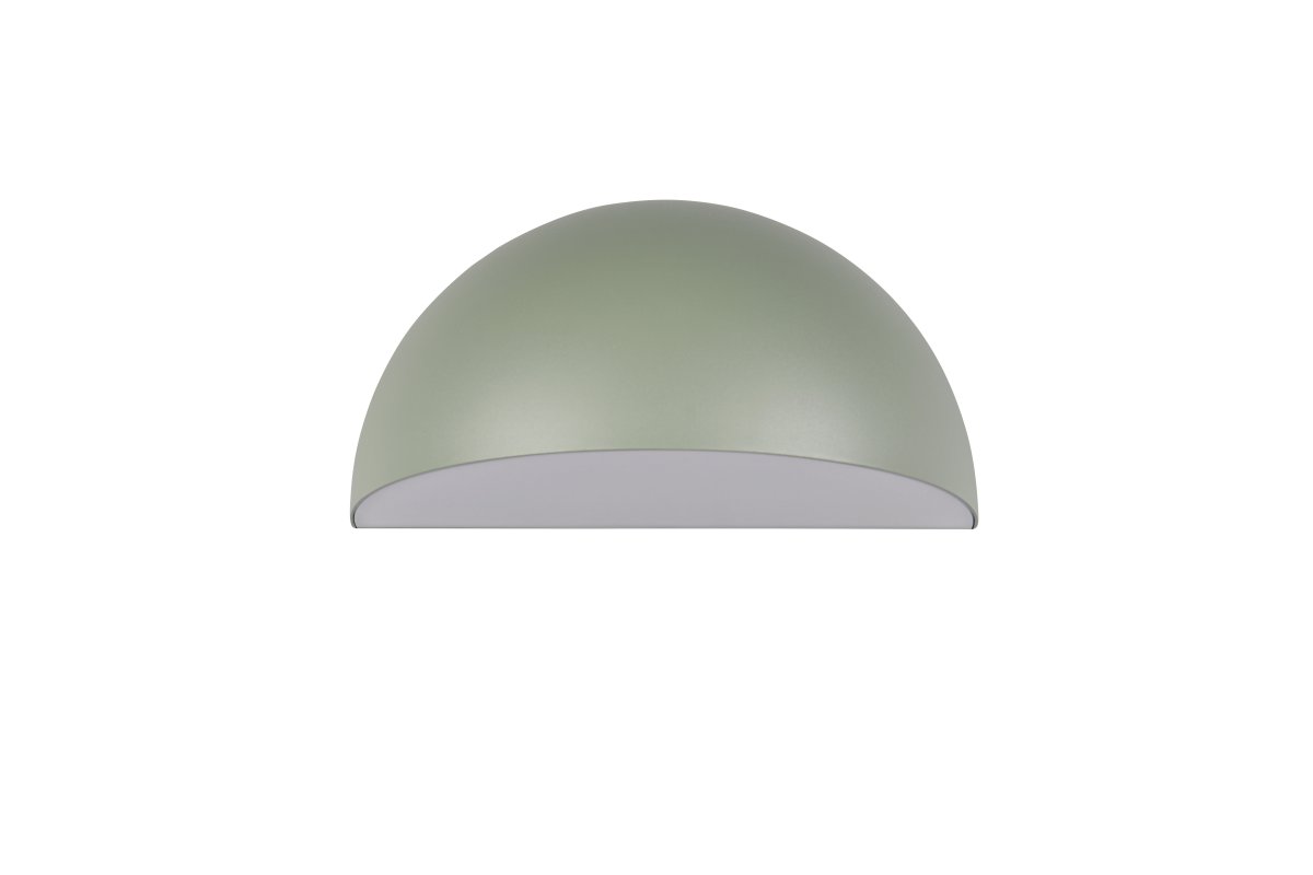 Maas 27cm Grønn utendørslampe Fra Trio Lighting - Maas er en stilig vegglampe med mykt avrundet form i en moderne salviegr&oslash;nn nyanse.