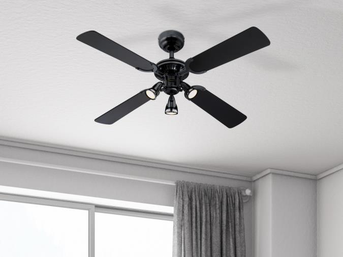 Princess Euro Ø105 Mørk grå Fra Westinghouse - Viften har en reversfunksjon som gir komfort rundt omkring: om sommeren kan viften kjøres mot klokken for å gi kjølighet, og om vinteren med klokken for å sirkulere varm luft og eliminere kald trekk.