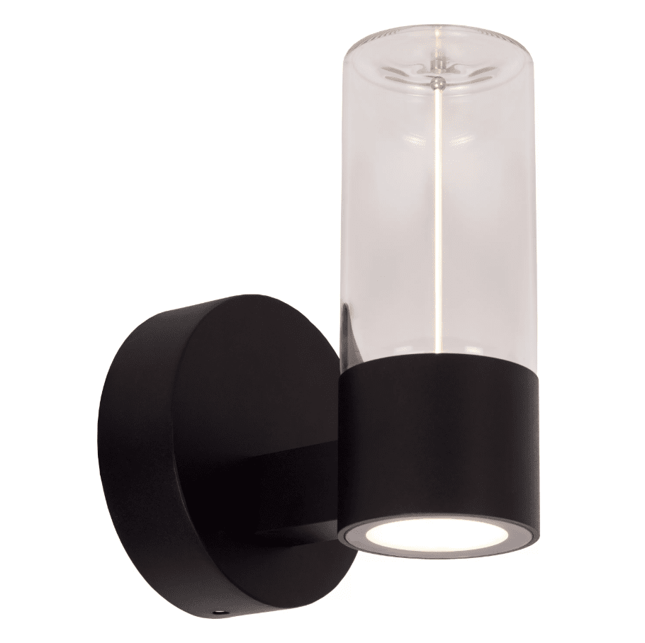 Filani Svart utendørslampe Fra Lucide - Filani er en moderne fasadelampe som gir godt allsidig lys med sin innebygde LED-lampe.