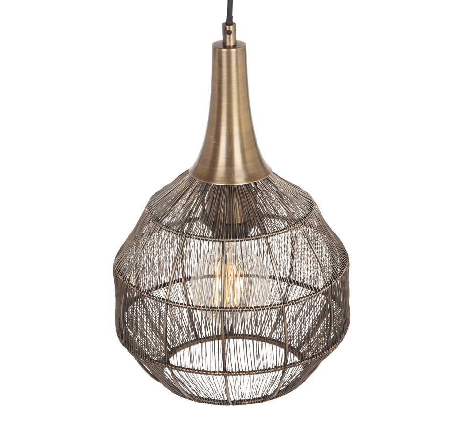 Soraya Ø26 Antikk messing Taklampe Fra Trio Lighting - 