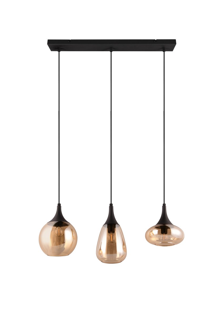 Lumina 68cm Rav Taklampe Fra Trio Lighting - Det mattsvarte fargevalget gjør den enkel å matche med forskjellige farger og interiørstiler, noe som gir hjemmet ditt et stilig og moderne preg.