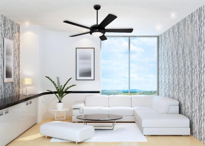 Comet Ø132 Svart Fra Westinghouse - Flyturen har tre hastighetsnivåer og en reversfunksjon, noe som gjør den ideell både for; sommeren for kjølighet og p&aring; om vinteren for å sirkulere varm luft.