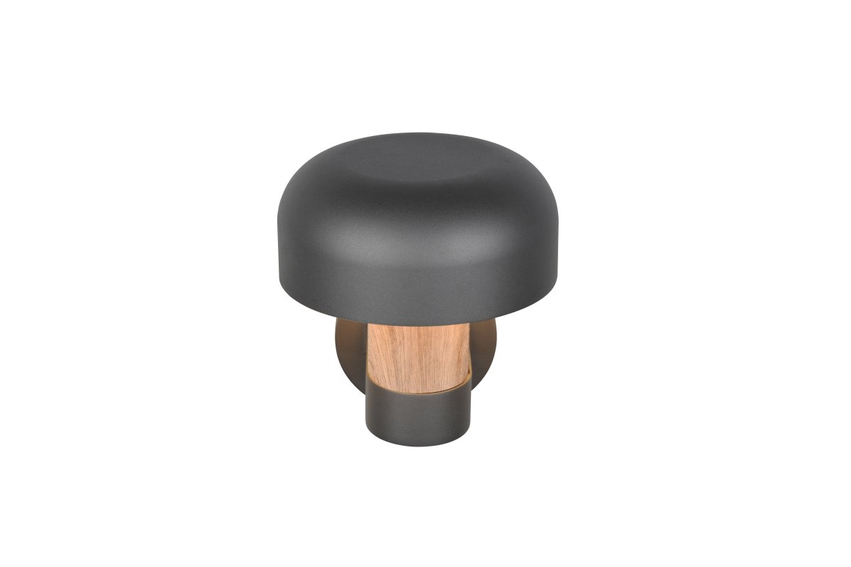 Fraser 24cm Imitasjon av tre utendørslampe Fra Trio Lighting - Fraser er laget av støpt aluminium og kombinerer moderne minimalisme med naturlige detaljer.