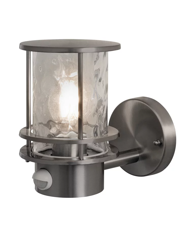 Post Sensor Rustfritt stål utendørslampe Fra Ledvance - Laget av rustfritt st&aring;l med en klar glasskuppel i en hamret finish, gir den et vakkert lysspill og skaper en innbydende atmosf&aelig;re.
