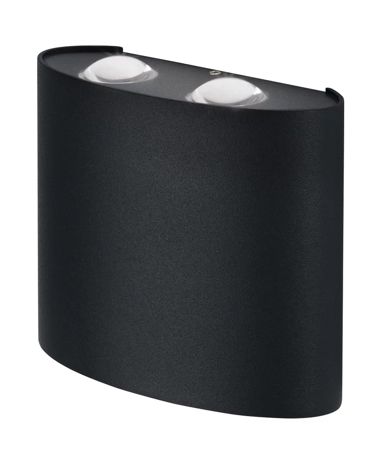 Deco II UpDown Mørk grå utendørslampe Fra Ledvance - Deco II UpDown&nbsp;&auml;r en stilren och modern v&auml;gglampa som skapar en effektfull ljusspridning b&aring;de upp&aring;t och ned&aring;t.