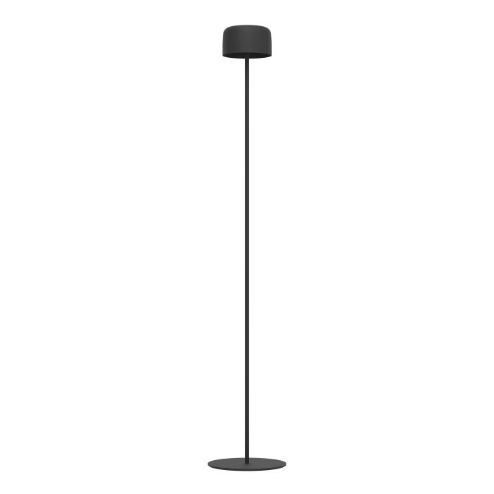 Roccanova 120cm Svart solcellelampe Fra Eglo - Roccanova er en stilig, solcelledrevet gulvlampe som kombinerer form og funksjon for både innendørs og utendørs bruk.