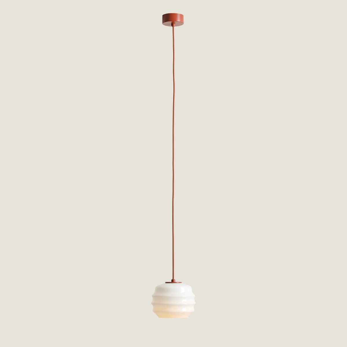 Puff Ø16 Terrakotta Taklampe Fra Artera - Puff er en sjarmerende takpendel som kombinerer myke former med et moderne og stilig design.