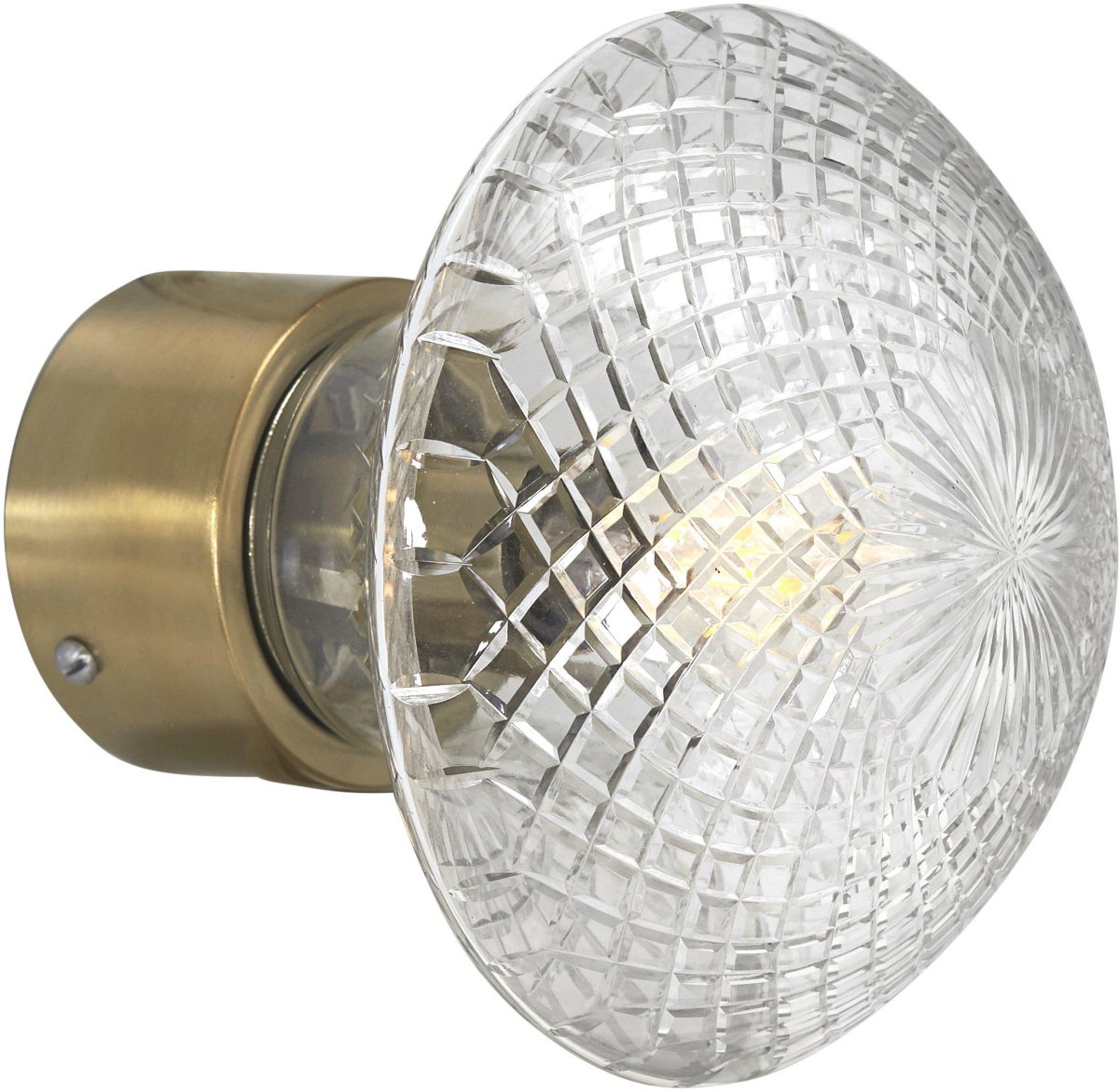 Juliette Messing vegglampe Fra PR Home - E14 lampefot for kronelys eller p&aelig;reformet lampe.