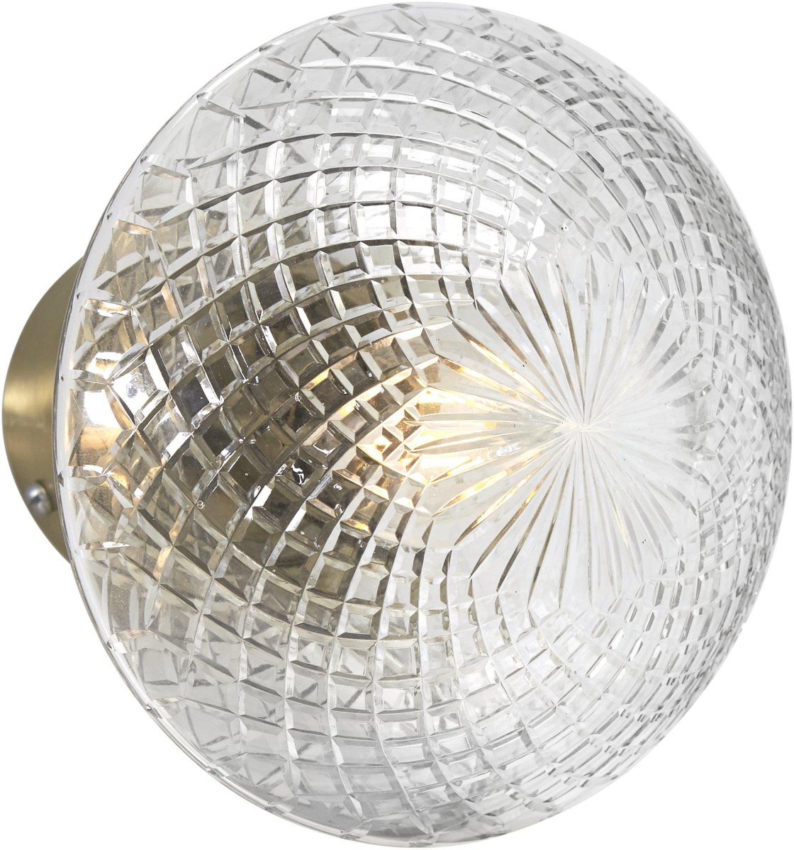 Juliette Messing vegglampe Fra PR Home - E14 lampefot for kronelys eller p&aelig;reformet lampe.