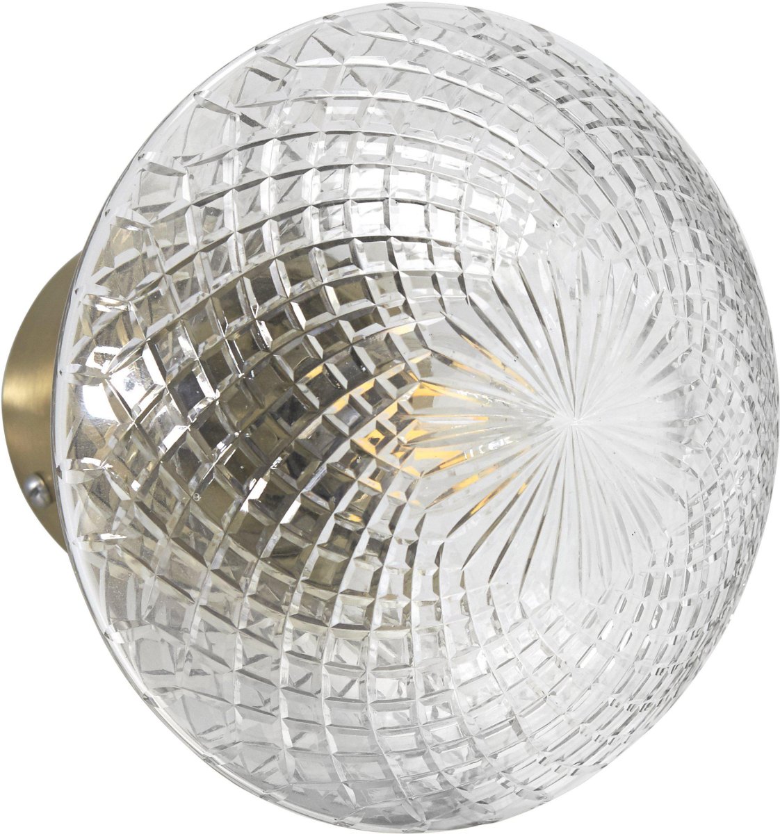 Juliette Messing vegglampe Fra PR Home - E14 lampefot for kronelys eller p&aelig;reformet lampe.