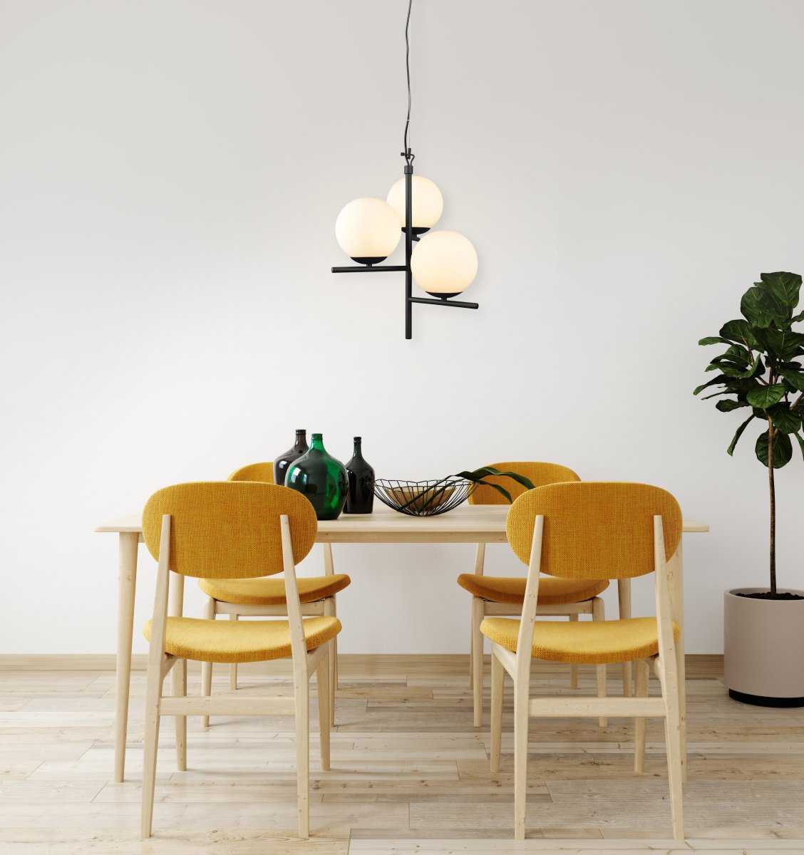Pure Ø40 Svart Taklampe Fra Trio Lighting - Den er perfekt for å lyse opp spisebordet og for å understreke din personlige stil.