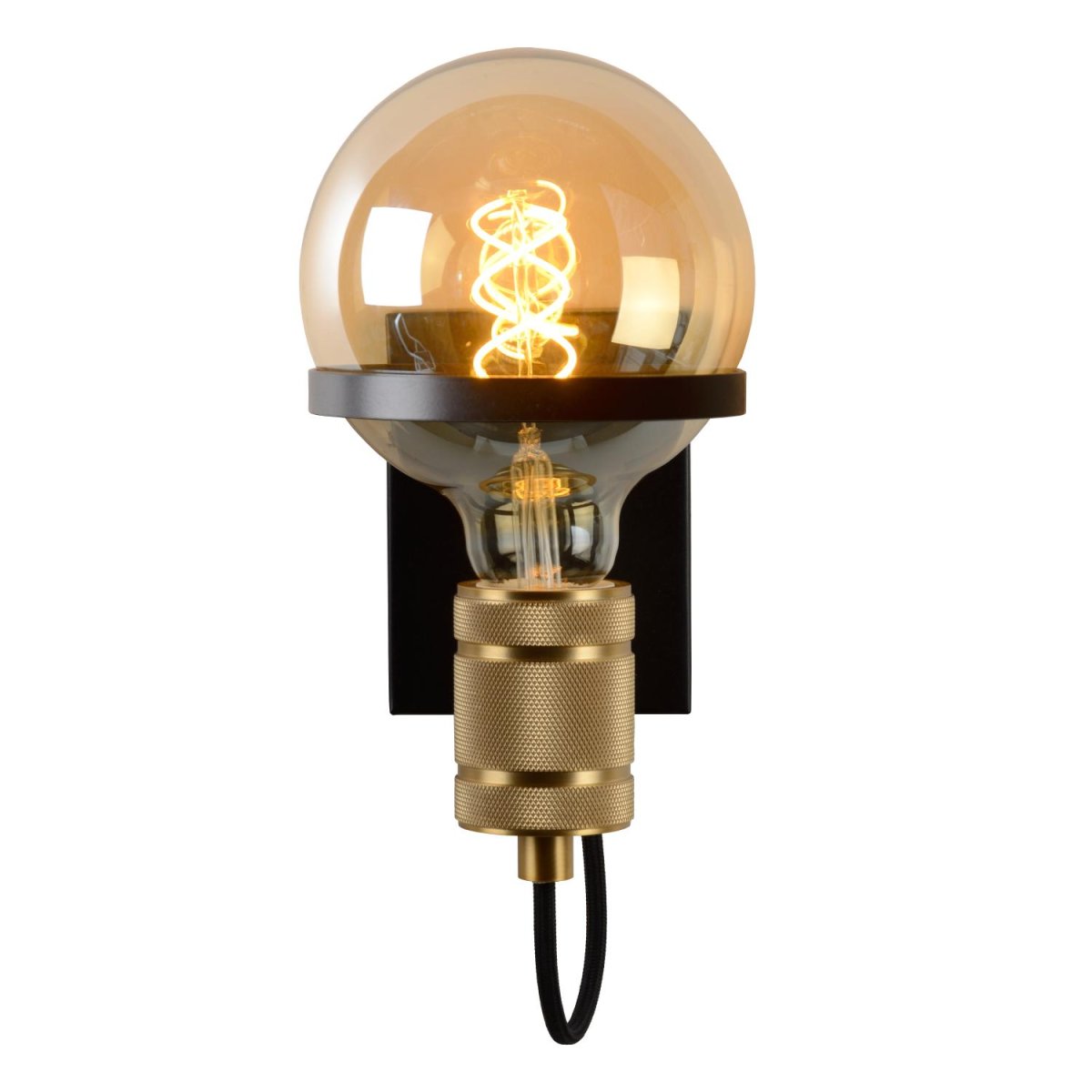 Ottelien 22cm Svart vegglampe Fra Lucide - Det er nettopp disse elementene som gj&oslash;r at vegglampen passer perfekt i b&aring;de moderne og rustikke interi&oslash;rer.