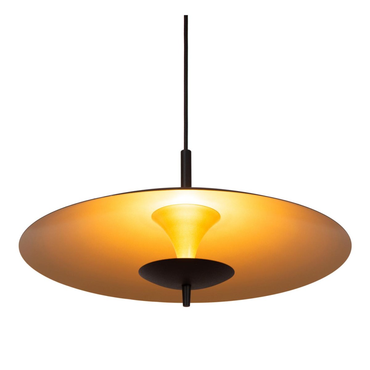Vulcan Ø47 Svart Taklampe Fra Lucide - Vulcan er det perfekte midtpunktet for spisebordet ditt eller i stuen, og kombinerer det beste innen design og funksjon i en fascinerende fremvisning av lys og form.
