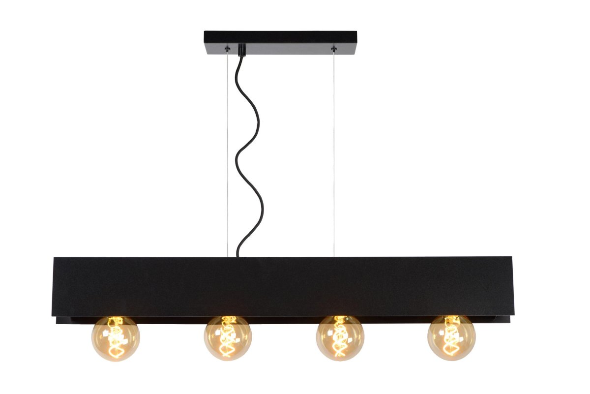 Surtus 90cm Svart Taklampe Fra Lucide - Den slanke konstruksjonen til p&aringen; metallrammen er en absolutt merverdi for alt moderne interiør.
