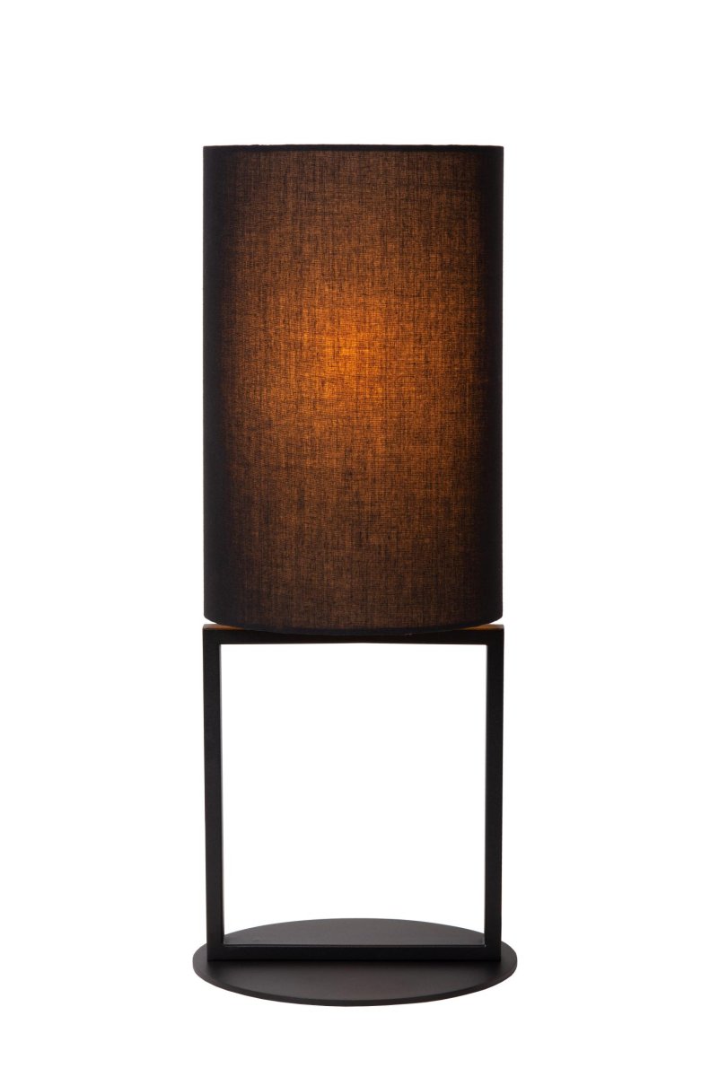 Herman 50cm Svart bordlampe Fra Lucide - Med sine runde og kantete former er Herman litt uforutsigbar og litt mystisk, noe som gjør ham til det perfekte tillegget til din byr&aring; eller nattbord.