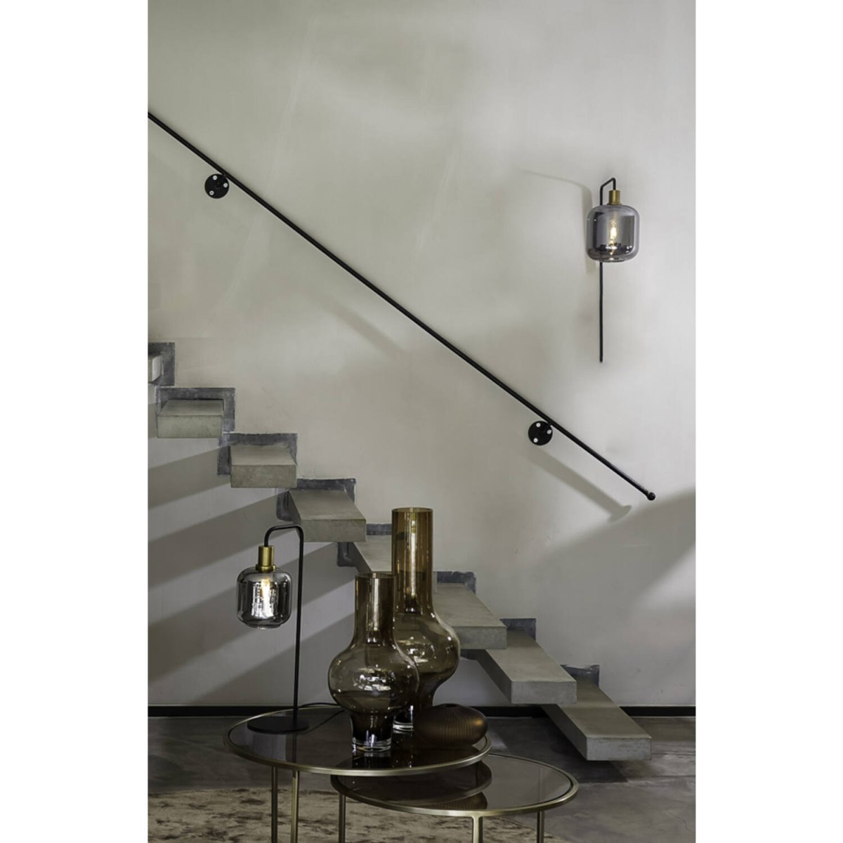Lekar 32cm Svart vegglampe Fra Light & Living - 
