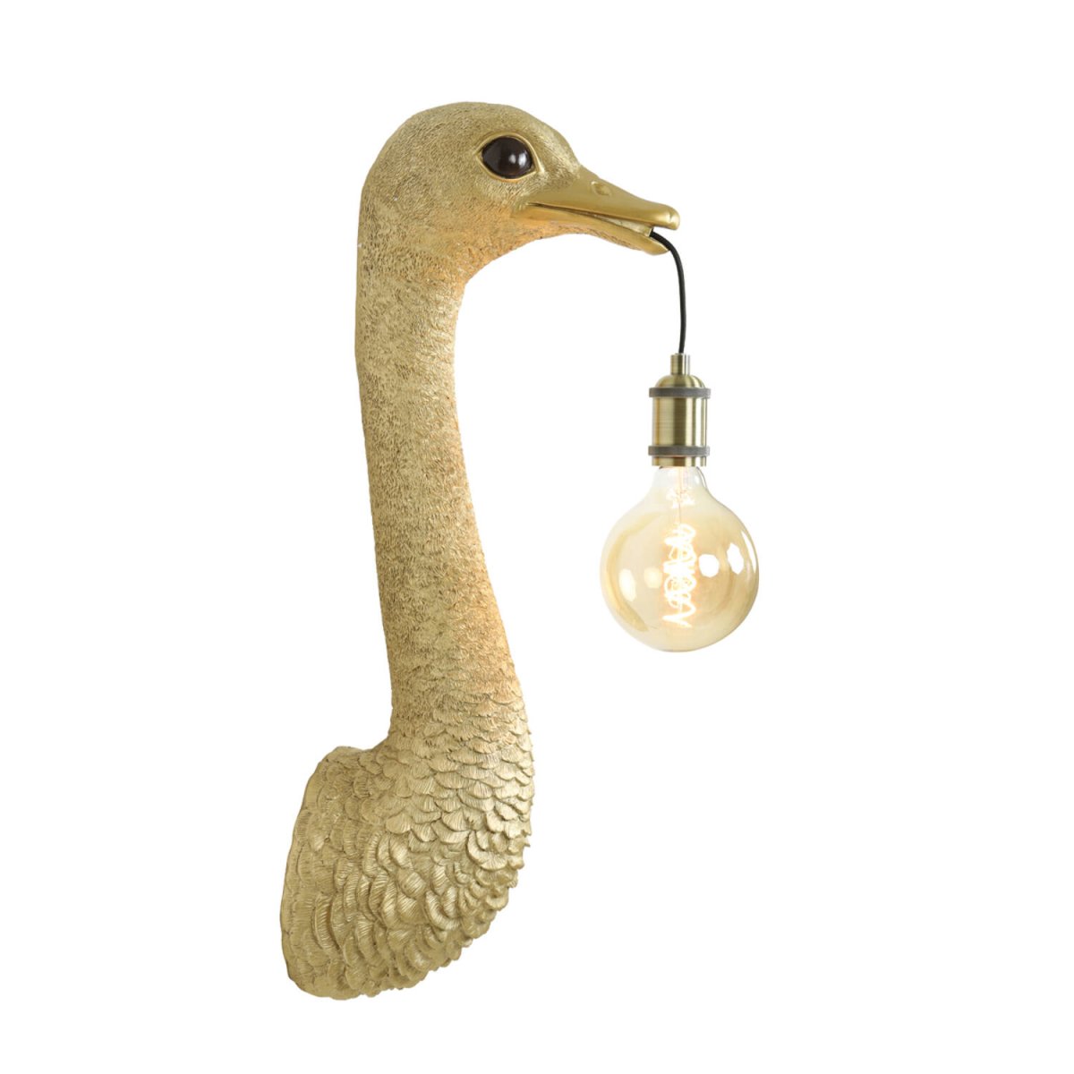 Ostrich 72cm Gull vegglampe Fra Light & Living - 