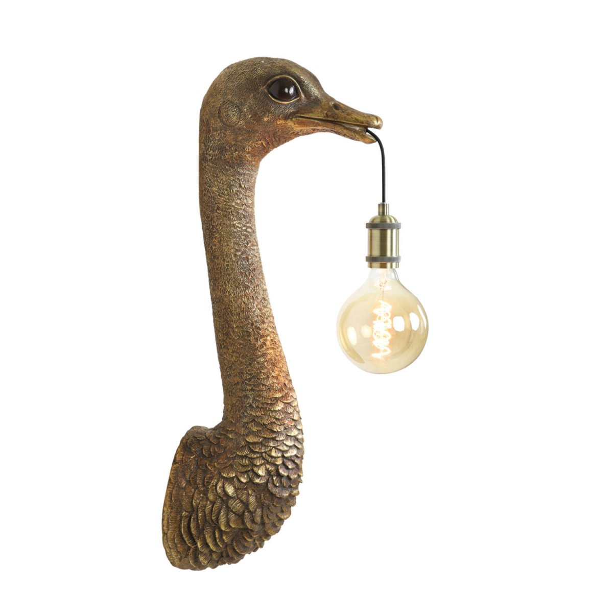 Ostrich 72cm Bronse vegglampe Fra Light & Living - 