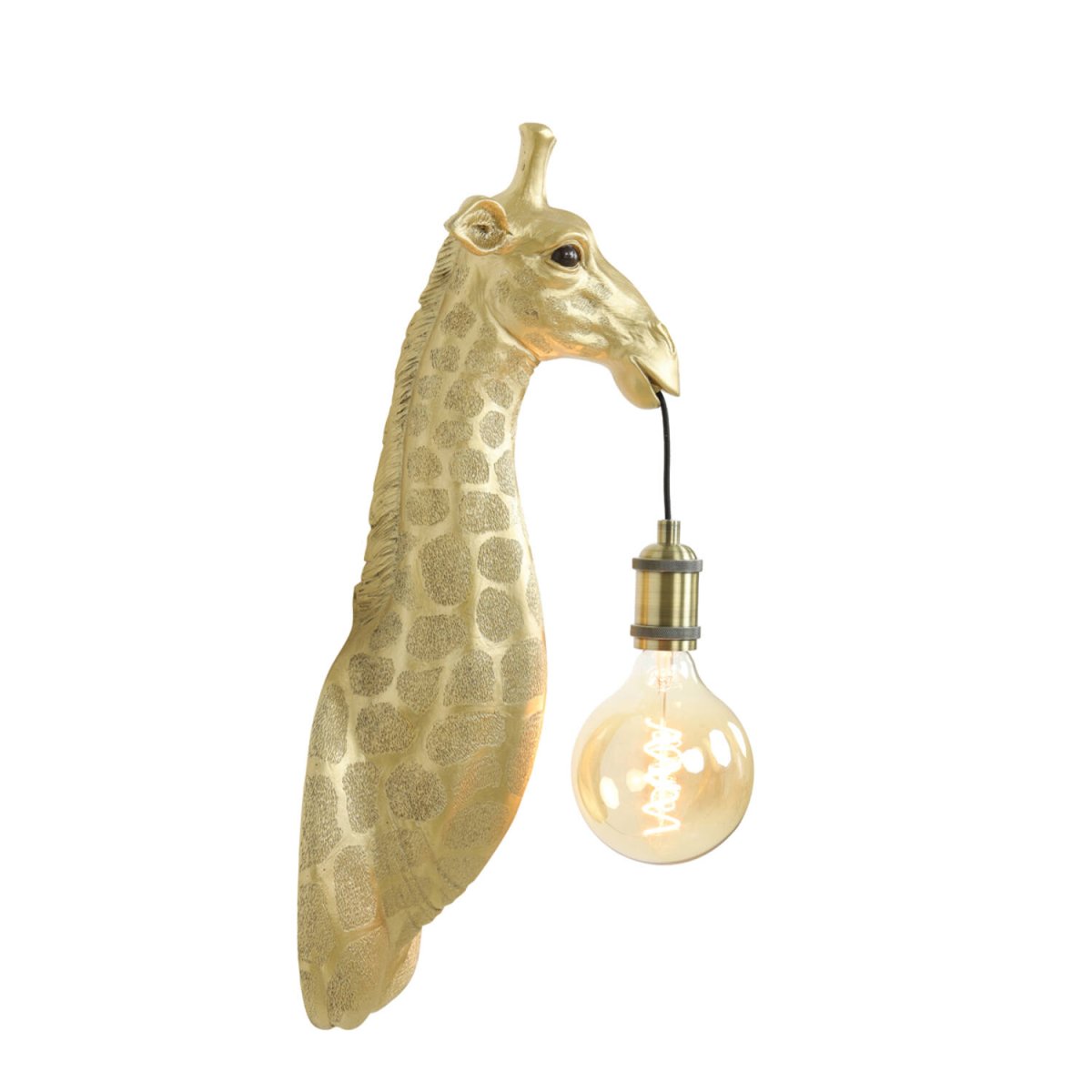 Giraffe 60cm Gull vegglampe Fra Light & Living - 