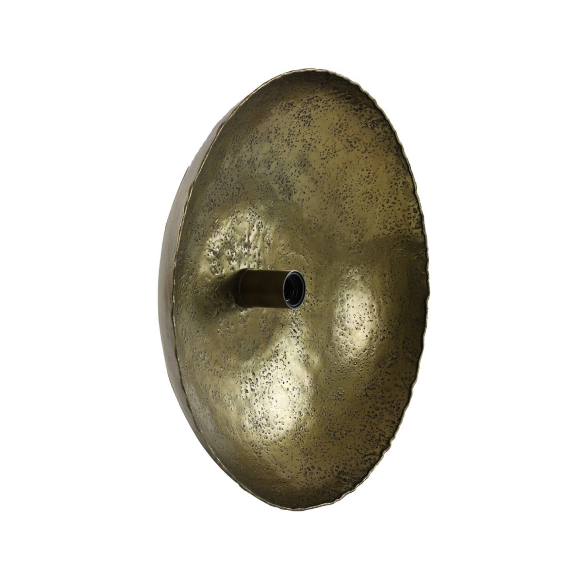 Neva Ø50 Bronse vegglampe Fra Light & Living - Den elegante Neva-vegglampen har en rund, hamret metallskjerm i antikk bronsefinish som skaper et industrielt preg.