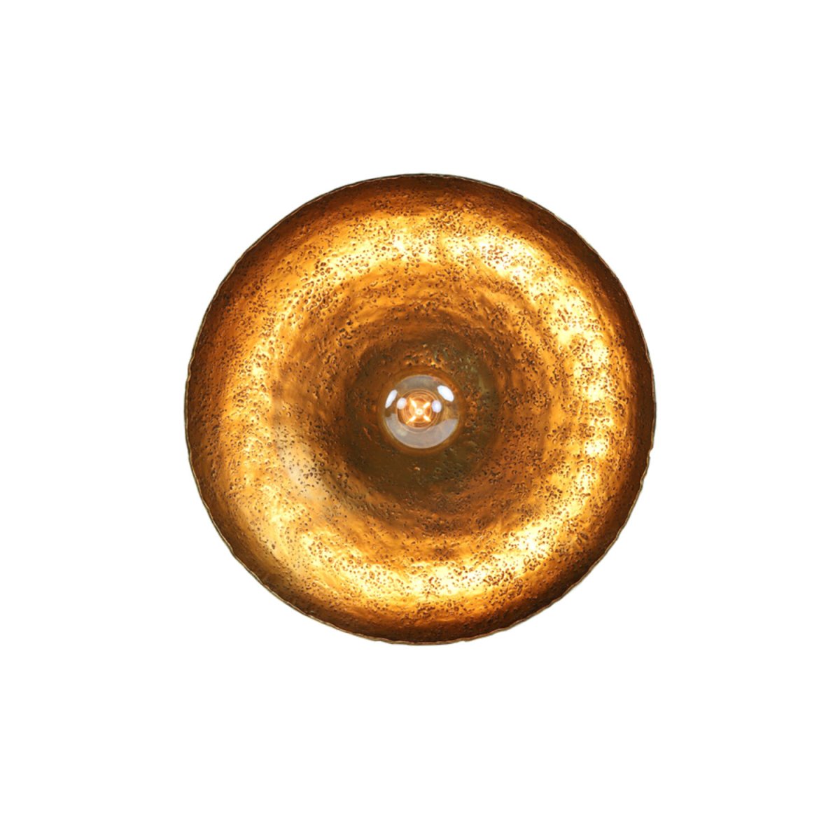 Neva Ø50 Bronse vegglampe Fra Light & Living - Den elegante Neva-vegglampen har en rund, hamret metallskjerm i antikk bronsefinish som skaper et industrielt preg.