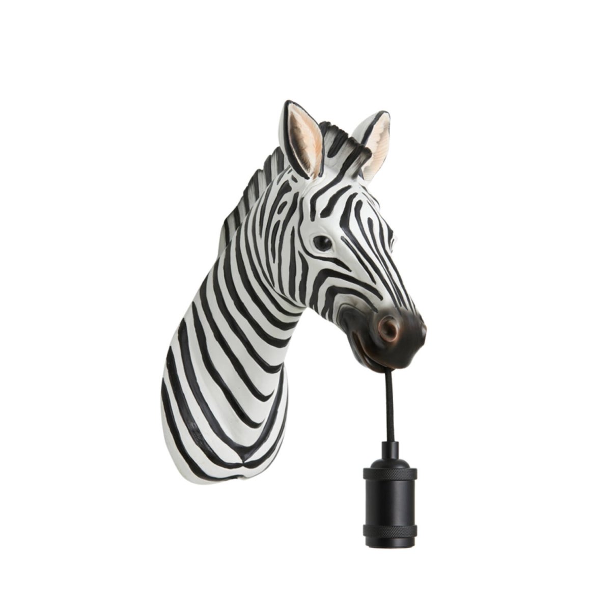 Zebra 25cm Svart vegglampe Fra Light & Living - Kombiner med en dekorativ lyspære for et ekstra stilig preg.