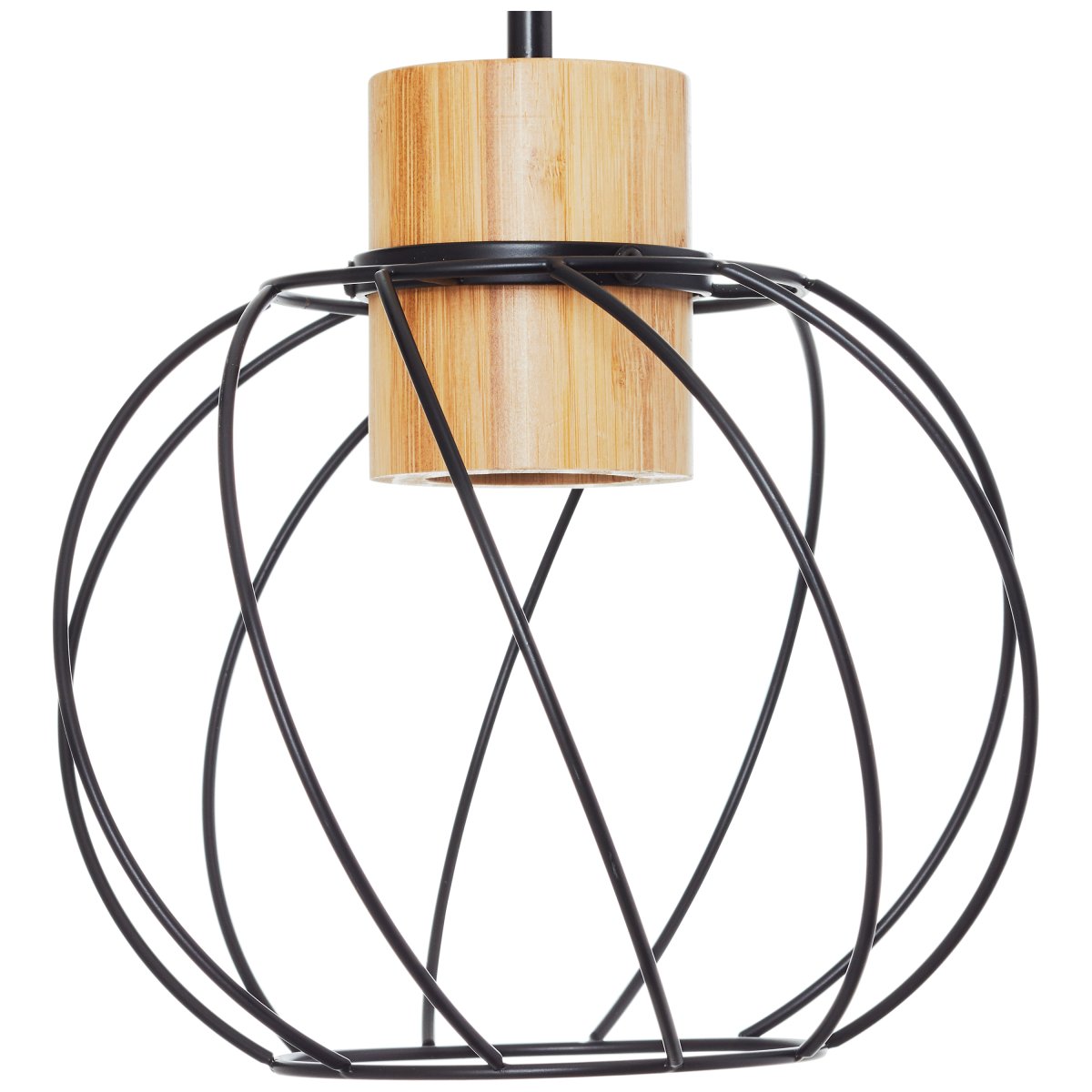 Mallow Ø20 Matt svart vegglampe Fra Brilliant - Mallow vegglampe har et industrielt design som kombinerer metall og bambus for å skape en naturlig følelse.