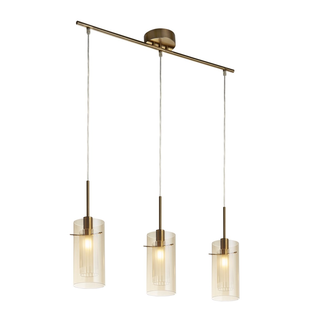 Duo 70cm Bronse Taklampe Fra Searchlight - Duo er en elegant og trendy takpendel som løfter atmosfæren.