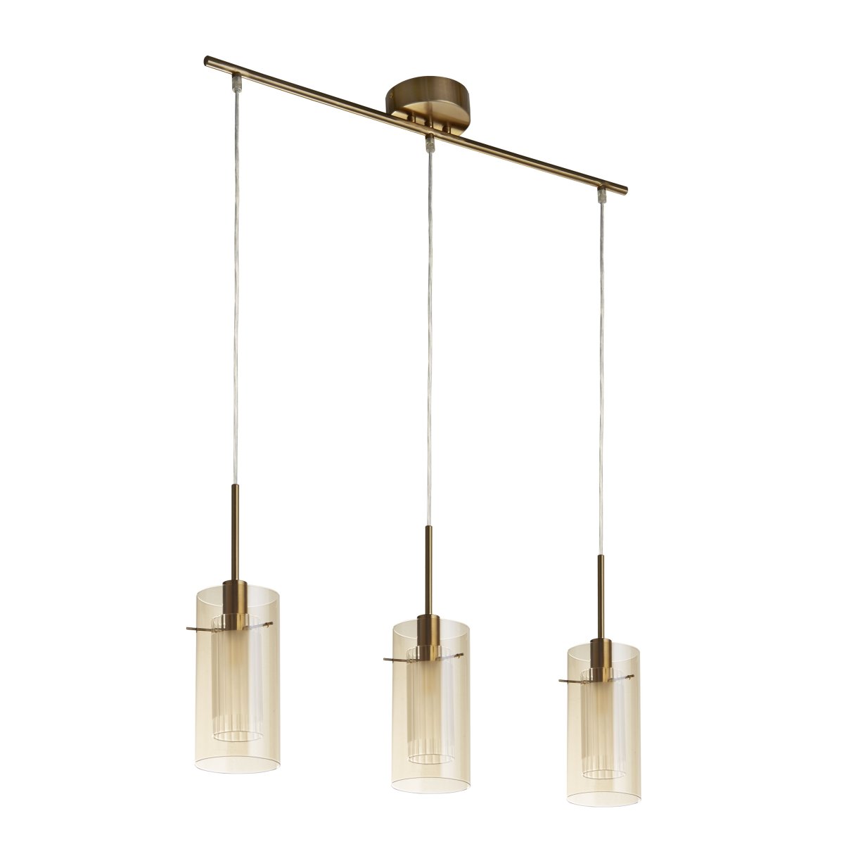 Duo 70cm Bronse Taklampe Fra Searchlight - Duo er en elegant og trendy takpendel som løfter atmosfæren.