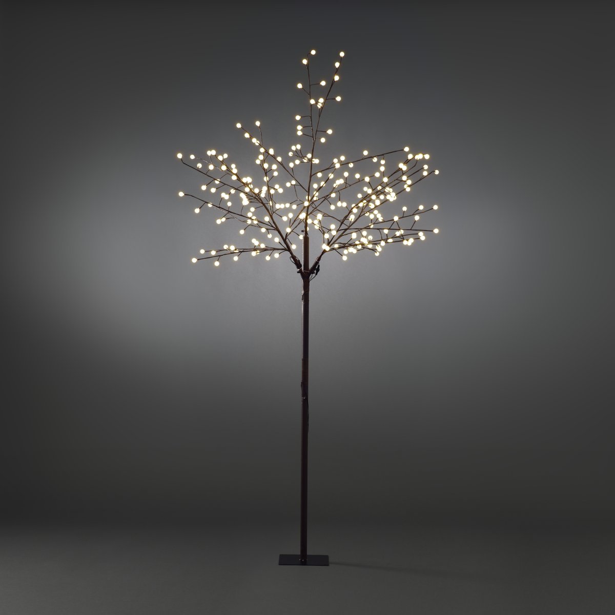Brun Tre 250cm Brun Fra Konstsmide - Skap en stemningsfull atmosf&aelig;re med denne lyssnoren &ndash; en dekorfavoritt i juletider og hele &aring;ret!