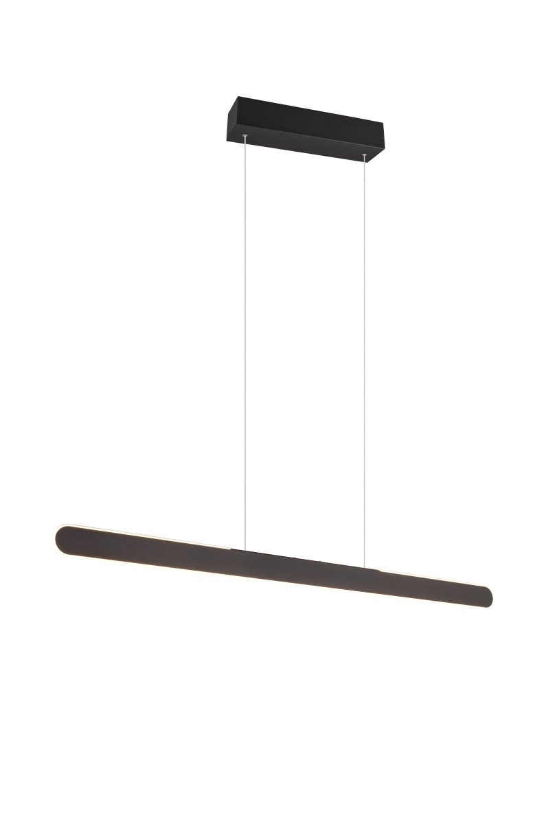 Helios 100cm Svart Taklampe Fra Trio Lighting - Designet i matt sort farge er et ekte blikkfang i interiørkonseptet ditt.