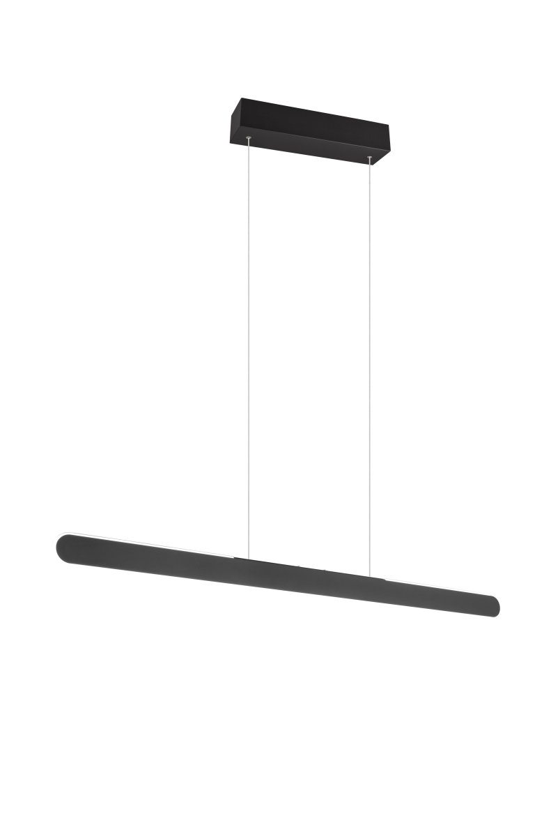 Helios 100cm Svart Taklampe Fra Trio Lighting - Designet i matt sort farge er et ekte blikkfang i interiørkonseptet ditt.