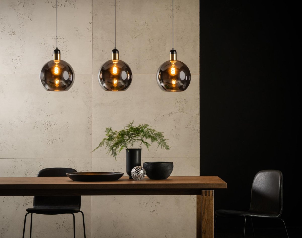 Julius 105cm Røykfarget Taklampe Fra Lucide - &nbsp;Unike produktegenskaperPasser for bruk med LED-lyskilderLampen er justerbar i høydenLett å koble til en dimmer (ekskl.