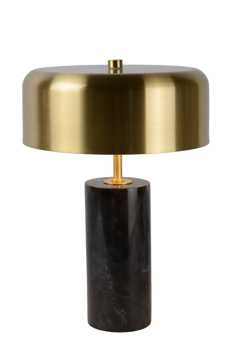 Mirasol 36cm Svart bordlampe Fra Lucide - Med en elegant marmorbase gir Mirasol en følelse av klasse til ethvert rom.