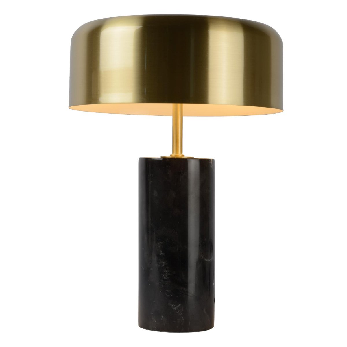 Mirasol 36cm Svart bordlampe Fra Lucide - Med en elegant marmorbase gir Mirasol en følelse av klasse til ethvert rom.