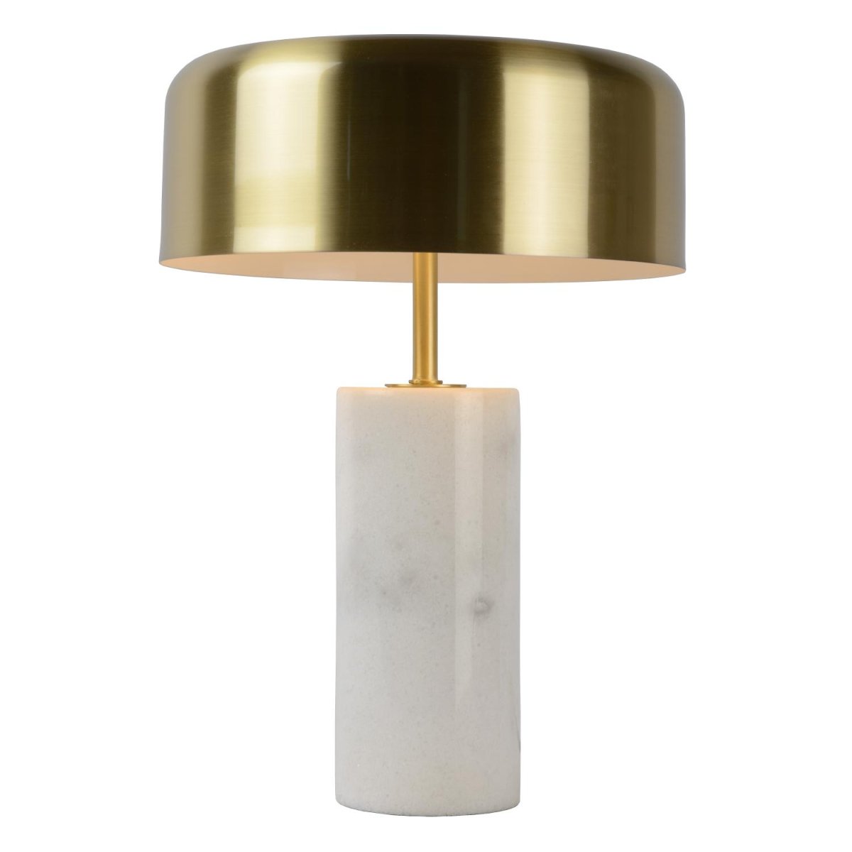 Mirasol 36cm Hvit bordlampe Fra Lucide - Med en elegant marmorbase gir Mirasol en f&oslash;lelse av klasse til ethvert rom.