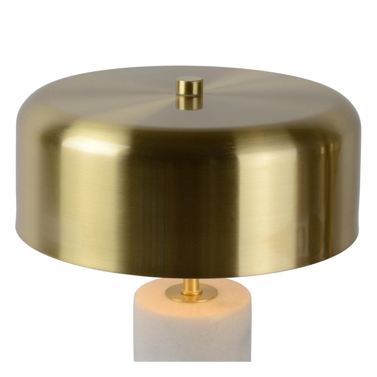 Mirasol 36cm Hvit bordlampe Fra Lucide - Med en elegant marmorbase gir Mirasol en f&oslash;lelse av klasse til ethvert rom.