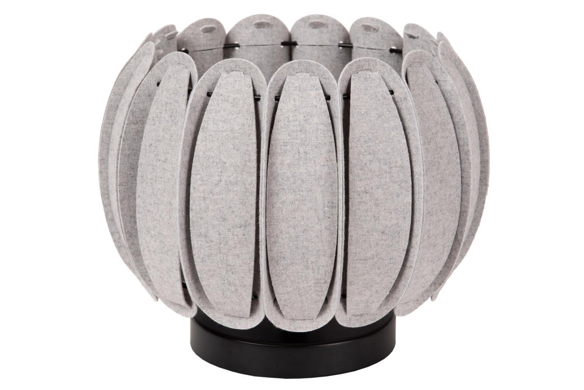 Spencer 20cm Grå bordlampe Fra Lucide - Hvis du liker retro-estetikk, koselige miljøer og øyeblikk av ro, så&aring; Spencer er det perfekte valget for øyeblikkelig å skape en rød atmosfære i hjemmet ditt.